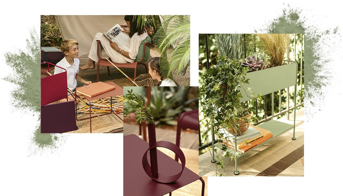 Tendência EVASION FLORAL de cores FERMOB 2023