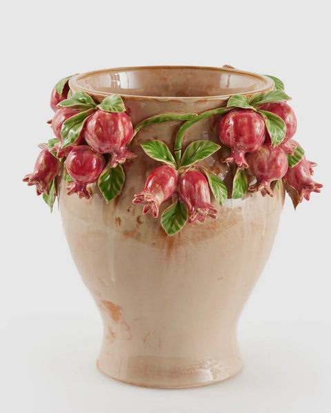 Vaso de cerâmica com LIMÕES