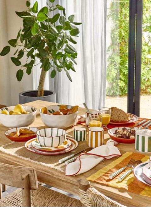 Bol de porcelana LIMONES MYKONOS Ø24cm