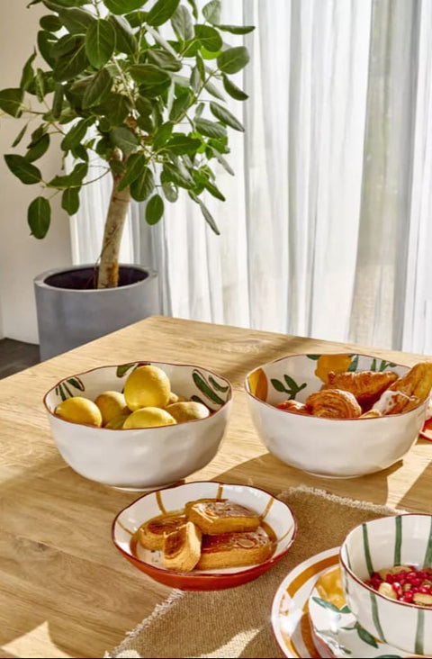 Bol de porcelana LIMONES MYKONOS Ø24cm