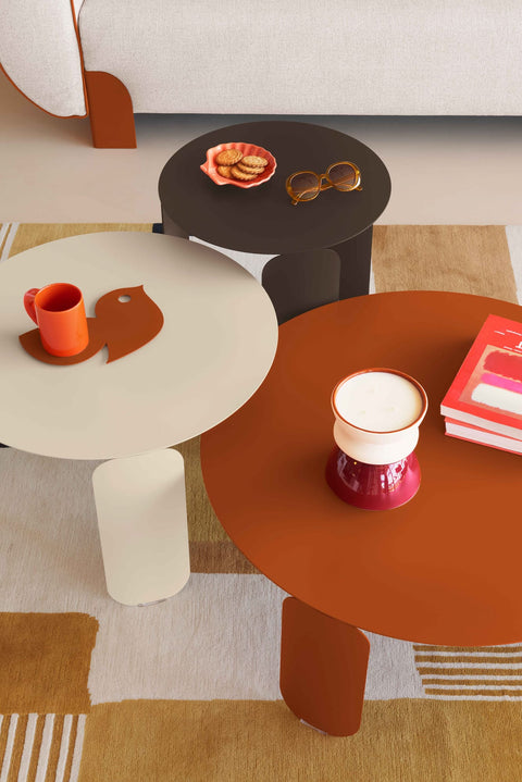 Mesa baja BEBOP de Ø 80 cm FERMOB de Rincón del Mueble