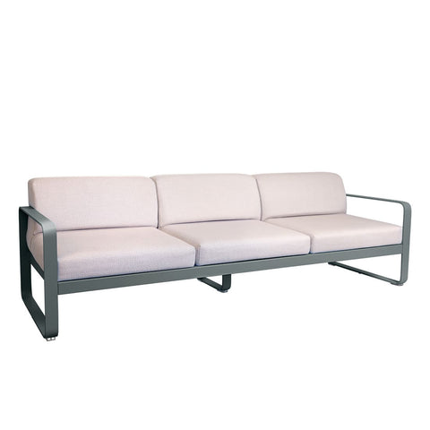 Sofa Bellevie para tres personas cojin PEARL de la marca fermob. comprar fermob online en rincon del mueble. RDM Online.