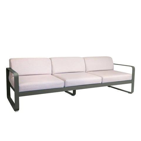 Sofa Bellevie para tres personas cojin PEARL de la marca fermob. comprar fermob online en rincon del mueble. RDM Online.