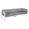 Sofá club BELLEVIE para 3 personas de la marca francesa Fermob. Comprar Fermob online. Rincón del Mueble