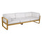Sofá club BELLEVIE para 3 personas de la marca francesa Fermob. Comprar Fermob online. Rincón del Mueble
