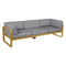 Sofá club BELLEVIE para 3 personas de la marca francesa Fermob. Comprar Fermob online. Rincón del Mueble