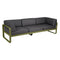 Sofá club BELLEVIE para 3 personas de la marca francesa Fermob. Comprar Fermob online. Rincón del Mueble