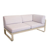 modulo esquina izquierda BELLEVIE 2 plazas de la marca fermob. comprar online fermob en rincon del mueble. RDM online