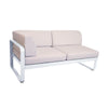 Modulo  BELLEVIE  en esquina derecha 2 plazas cojin PEARL de la marca fermob. comprar online fermob en rincon del mueble. RDM online