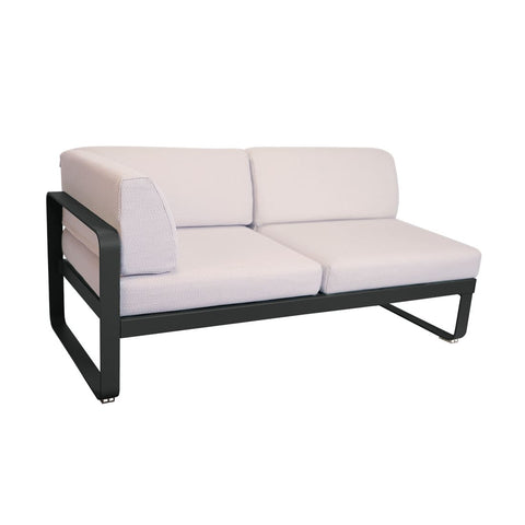 Modulo  BELLEVIE  en esquina derecha 2 plazas cojin PEARL de la marca fermob. comprar online fermob en rincon del mueble. RDM onlineRDM online