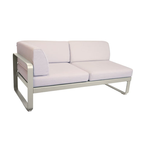 Modulo  BELLEVIE  en esquina derecha 2 plazas cojin PEARL de la marca fermob. comprar online fermob en rincon del mueble. RDM online