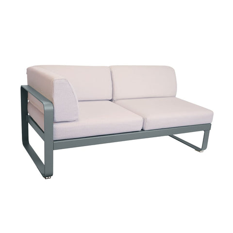 Modulo  BELLEVIE  en esquina derecha 2 plazas cojin PEARL de la marca fermob. comprar online fermob en rincon del mueble. RDM online