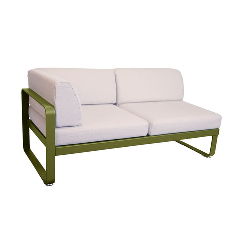 Modulo  BELLEVIE  en esquina derecha 2 plazas cojin PEARL de la marca fermob. comprar online fermob en rincon del mueble. RDM online