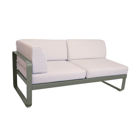 Modulo  BELLEVIE  en esquina derecha 2 plazas cojin PEARL de la marca fermob. comprar online fermob en rincon del mueble. RDM online