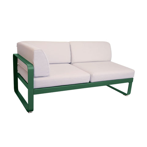 Modulo  BELLEVIE  en esquina derecha 2 plazas cojin PEARL de la marca fermob. comprar online fermob en rincon del mueble. RDM online