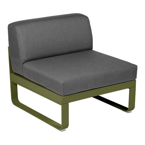 Módulo central BELLEVIE 1 plaza. Rincón del Mueble RDM Madrid España. Colección Bellevie de la marca FERMOB. Comprar online mobiliario exterior e interior Fermob.