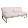 Modulo central BELLEVIE 2 plazas cojín PEARL de la marca fermob. comprar online en rincon del mueble. RDM online