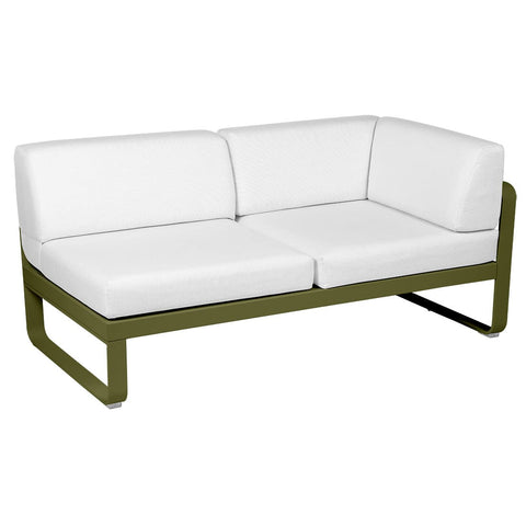 Módulo derecho esquina BELLEVIE 2 plazas. Colección Bellevie comprar online mobiliario Fermob exterior e interior. Rincón del Mueble RDM Madrid España.