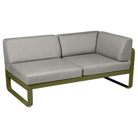Módulo derecho esquina BELLEVIE 2 plazas. Colección Bellevie comprar online mobiliario Fermob exterior e interior. Rincón del Mueble RDM Madrid España.