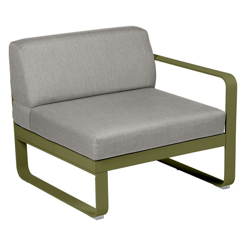 Módulo derecho BELLEVIE 1 plaza. Rincón del Mueble RDM Madrid España. Colección Bellevie de la marca FERMOB. Comprar online mobiliario exterior e interior Fermob.
