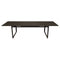 Mesa con dos módulos extensibles BIARRITZ de 200/300x100cm