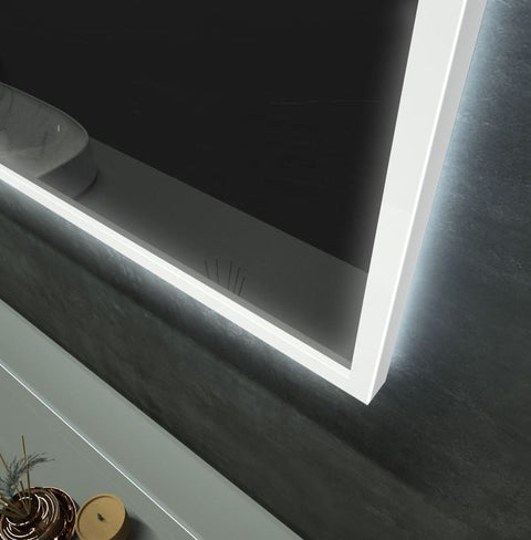 Espejo BOSTON con marco iluminado y función antivaho LEVIMEX RDM Madrid Rincón del Mueble