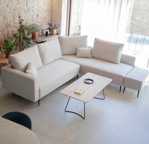 Sofá Rinconera REDFORD 4 plazas Loneta 175x268cm Moonap by Fama
