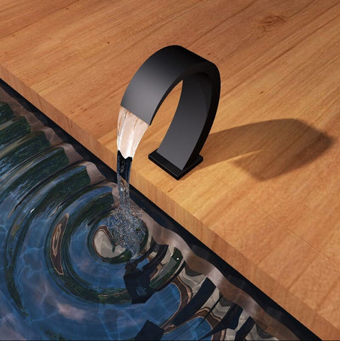 Rociador cascada de piscina IGUAZU 20cm negro mate  POOLIMEX RINCÓN DEL MUEBLE MADRID