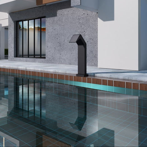 Rociador cascada de piscina NIAGARA 15cm negro mate POOLIMEX RINCÓN DEL MUEBLE MADRID