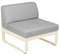 Módulo central BELLEVIE 1 plaza. Rincón del Mueble RDM Madrid España. Colección Bellevie de la marca FERMOB. Comprar online mobiliario exterior e interior Fermob.
