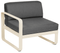 Sofá modular izquierdo BELLEVIE. Comprar Fermob online, coleccion Bellevie. Rincón del Mueble RDM Madrid España. Combinación para sofá. Modulación, personalización. Mobiliario de exterior e interior. Sofá lounge.