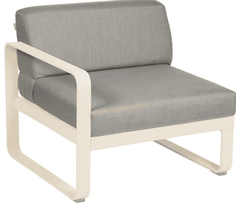 Sofá modular izquierdo BELLEVIE. Comprar Fermob online, coleccion Bellevie. Rincón del Mueble RDM Madrid España. Combinación para sofá. Modulación, personalización. Mobiliario de exterior e interior. Sofá lounge.