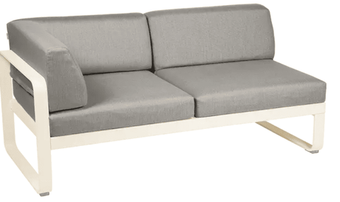 Módulo izquierdo esquina BELLEVIE 2 plazas. Fermob. Compra online mobiliario exterior e interior, Rincón del Mueble RDM Madrid España. Colección modular para sofá