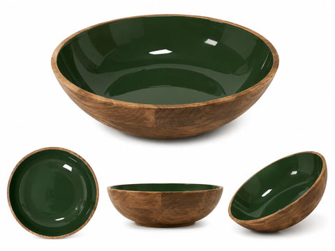 Bol madera VERDE
