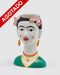 Jarrón busto de cerámica Frida