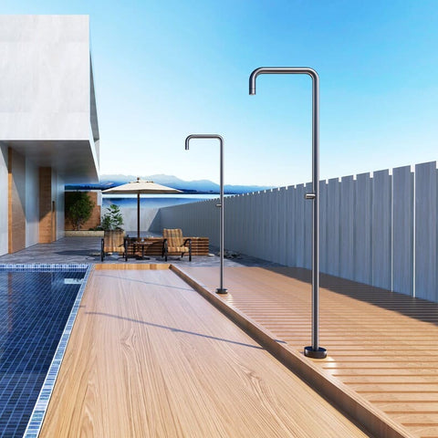 Ducha para piscina UTAH gris cobalto POOLIMEX RINCON DEL MUEBLE MADRID
