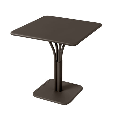 Mesa con pedestal LUXEMBOURG de 71 x 71cm de la marca francesa Fermob. Comprar Fermob online. Rincón del Mueble