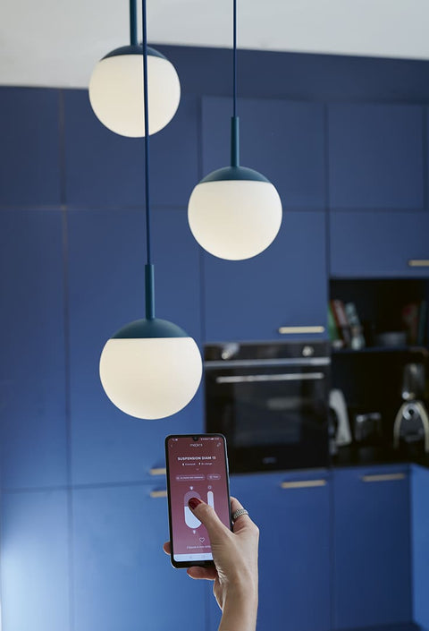 Suspensión triple MOOON de Ø15cm Fermob RDM Madrid