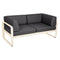 Sofá club BELLEVIE para 2 personas de la marca francesa Fermob. Comprar Fermob online. Rincón del Mueble