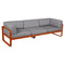 Sofá club BELLEVIE para 3 personas de la marca francesa Fermob. Comprar Fermob online. Rincón del Mueble