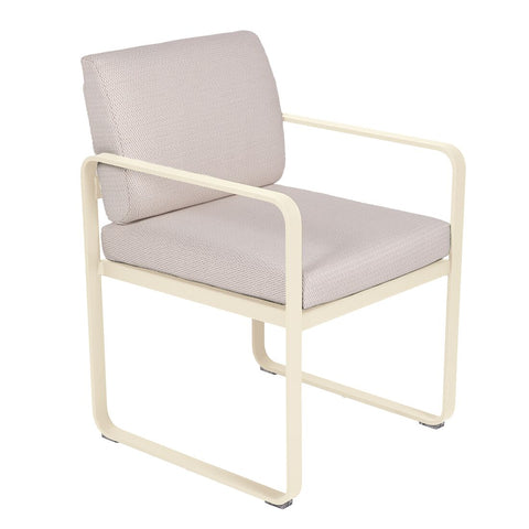 Silla con reposabrazos BELLEVIE cojín PEARL
