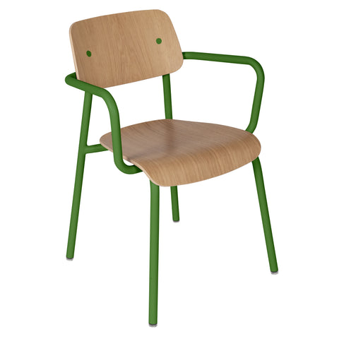 Silla de roble con reposabrazos STUDIE
