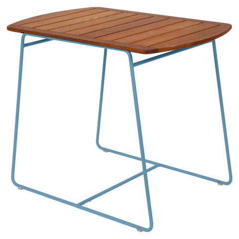 Mesa de teca SURPRISING de acero y teca de la marca Fermob. comprar online en ricon del mueble