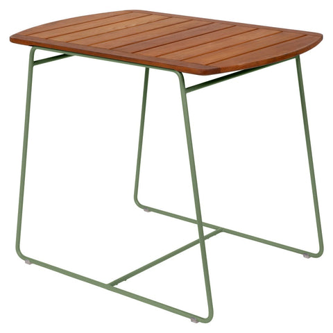 Mesa de teca SURPRISING de acero y teca de la marca Fermob. comprar online en ricon del mueble