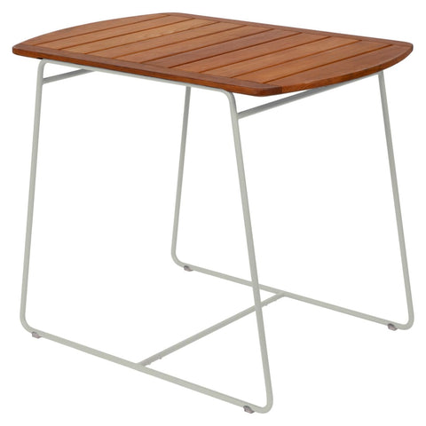 Mesa de teca SURPRISING de acero y teca de la marca Fermob. comprar online en ricon del mueble