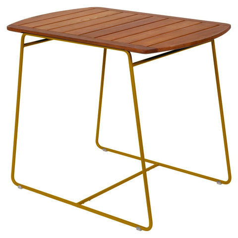 Mesa de teca SURPRISING de acero y teca de la marca Fermob. comprar online en ricon del mueble