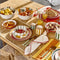 Plato de porcelana LIMONES MYKONOS Ø20.3cm POMAX Rincón del Mueble Madrid