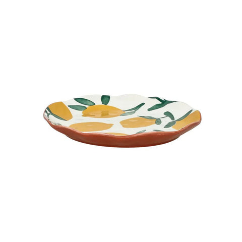 Plato de porcelana LIMONES MYKONOS Ø20.3cm POMAX Rincón del Mueble Madrid