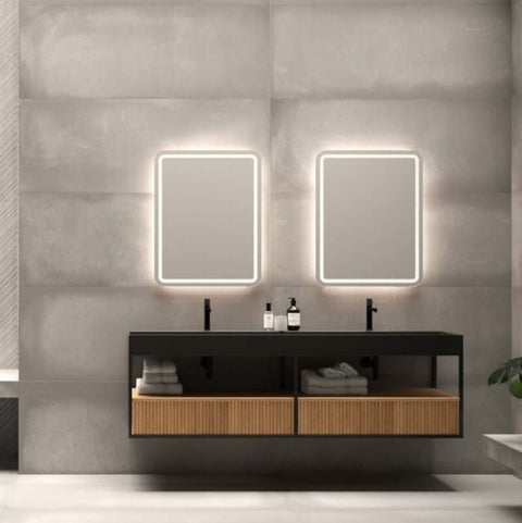 Espejo GRECIA con iluminación LED y función antivaho ledimex Rincón del Mueble RDM Madrid
