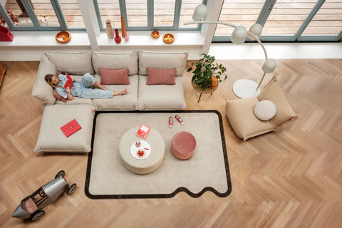 Alfombra CARPET GRAND NOT STRAIGHT de la marca holandesa fatboy. comprar online en rincon del mueble